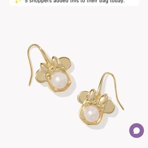 Kendra Scott Elegant Gold Pearl Earrings